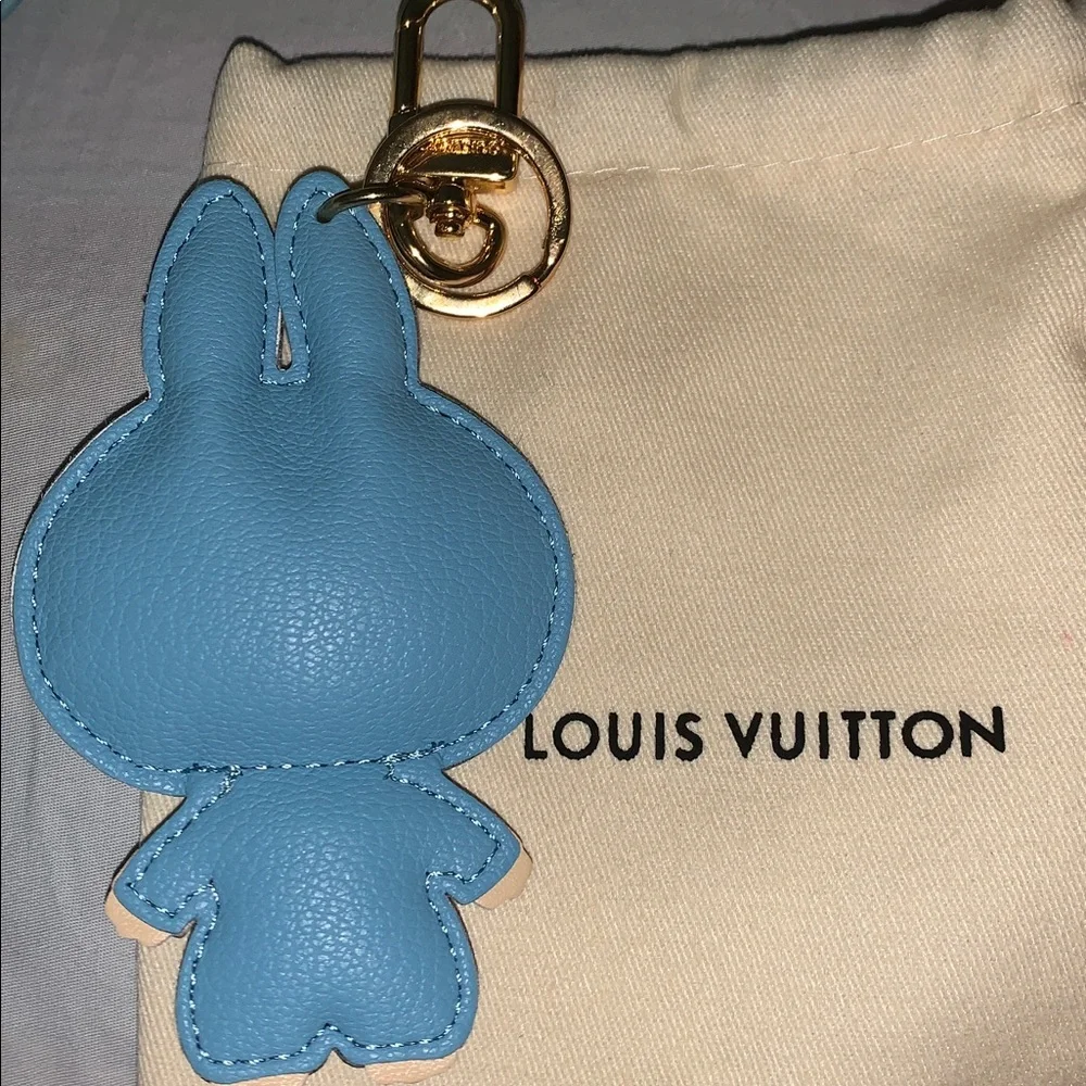Louis Vuitton Blue Bunny Key Charm & Card Holder